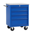 Werkzeugwagen aus Metall Blau mit 5 Schubladen