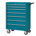 Stahl Werkzeugwagen mit 7 Schubladen Türkis 70x35x85 cm
