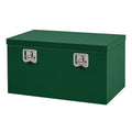Grüne Metall-Aufbewahrungsbox mit Schloss 60x40x30 cm
