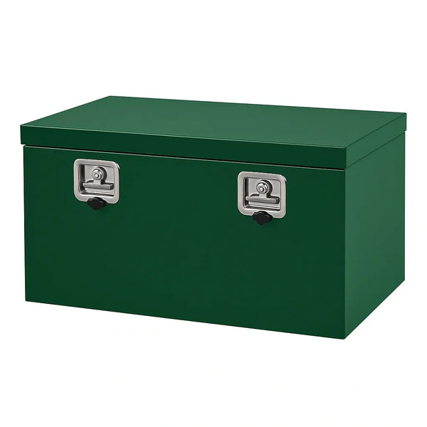 Grüne Metall-Aufbewahrungsbox mit Schloss 60x40x30 cm