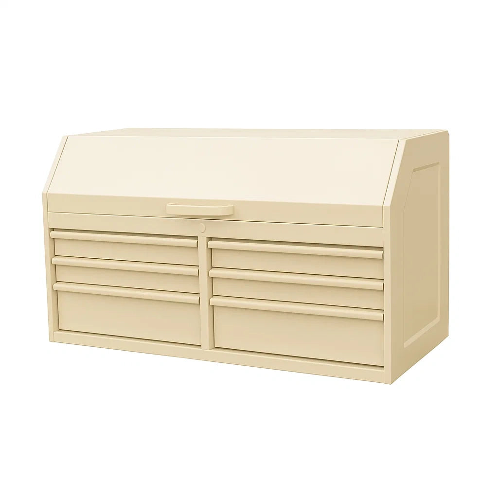 Metallschrank Beige 6 Schubladen