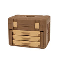 Werkzeugaufbewahrungsbox mit 3 Schubladen Braun/Beige Kunststoff 38x25x30cm