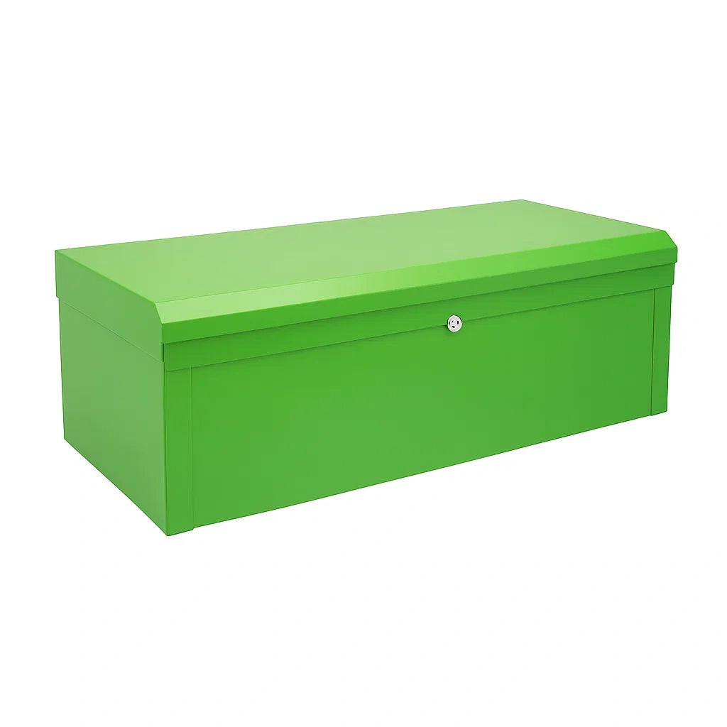 Metall Aufbewahrungsbox Grün mit Schloss 120 cm