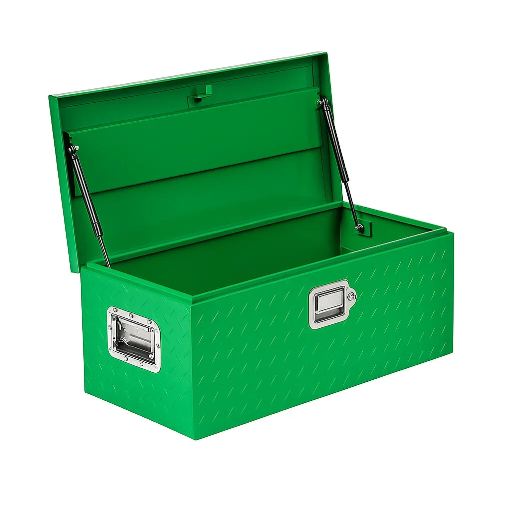 Grüner Stahl-Werkzeugkoffer 60x30x25 cm