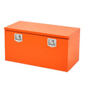 Stahl Aufbewahrungsbox Orange 60cm x 30cm x 30cm