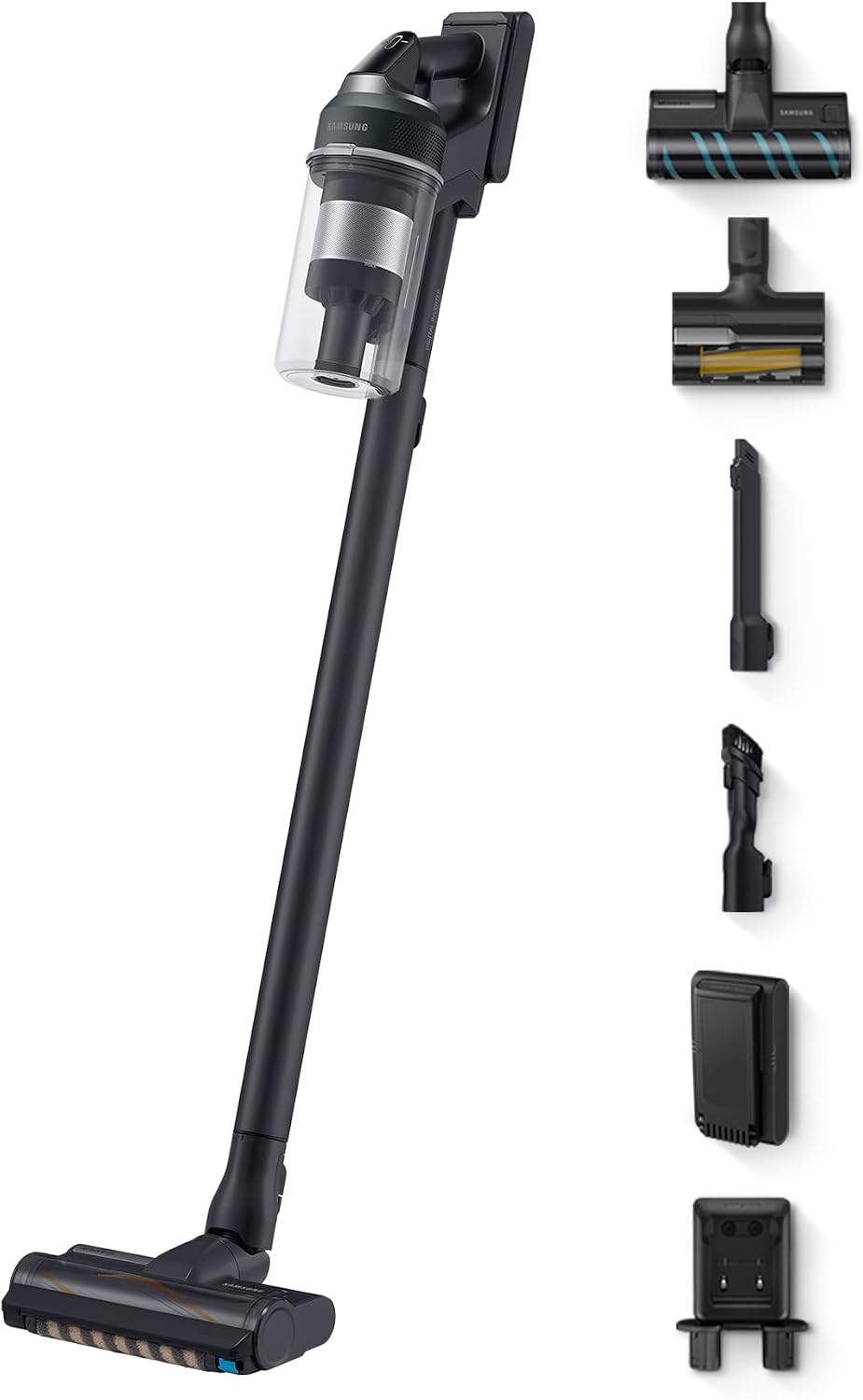 Steelstofzuiger Samsung Draadloze stofzuiger Jet 85 Pet 210AW, voor huisdieren + VS20C8522TN/WA, met borstel