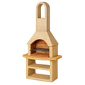 Gartenkamin Grill Stein Beige 203x110x65 cm