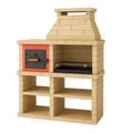 Klinkerstein Grill mit Ofenfach Beige