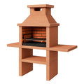 Beton Gartenkamin Grillkamin Braun 130x90x56 cm