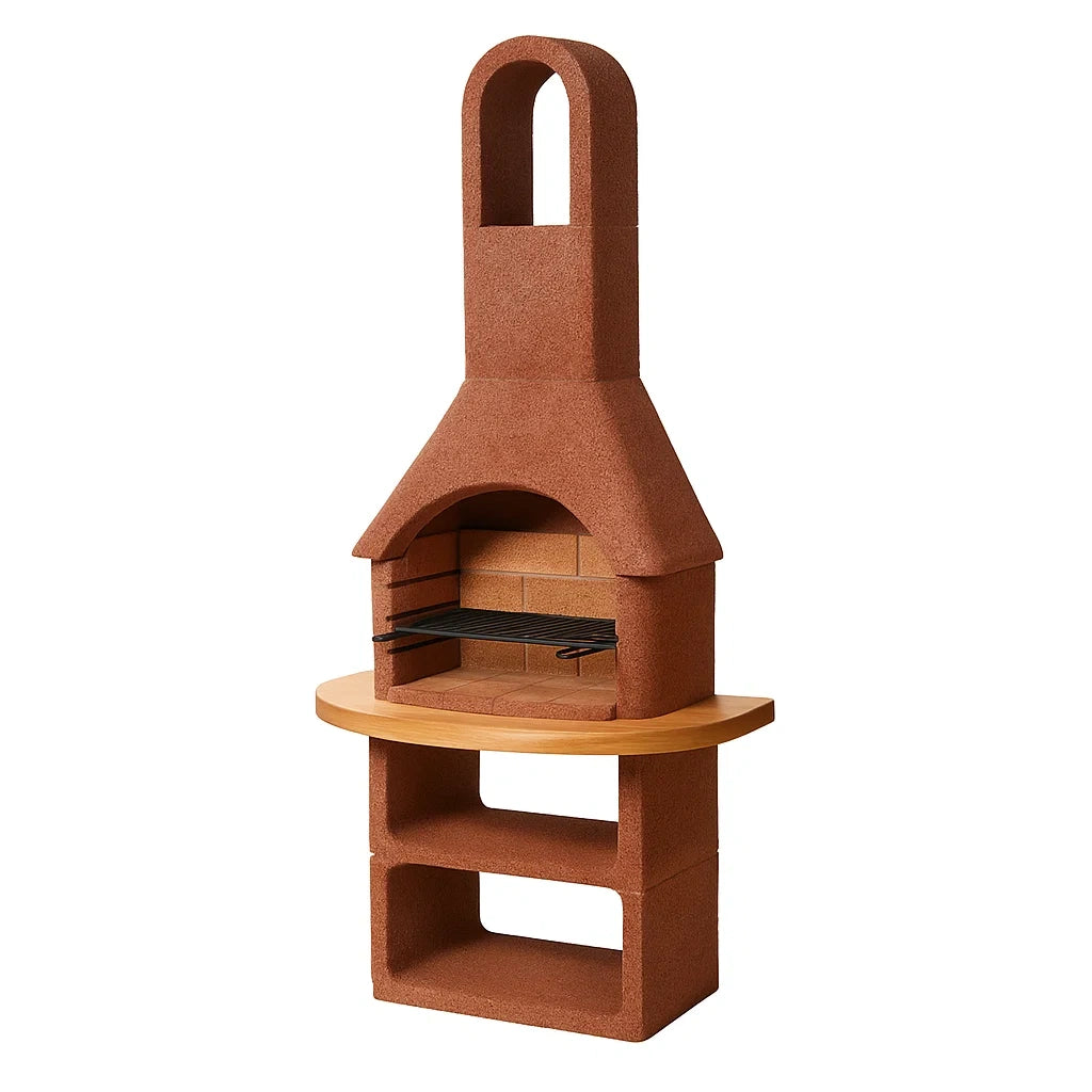Gartenkamin Grill Feuerton 210cm