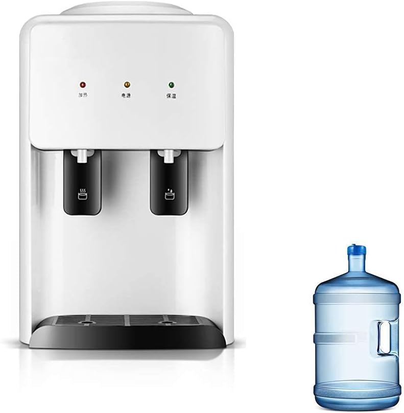 SnamicE Waterdispenser Desktop Mini Water Dispenser, Met Fles, Duwende Schakelaar Handig Krijgen Water Energiebesparende Water Verwarming Machine