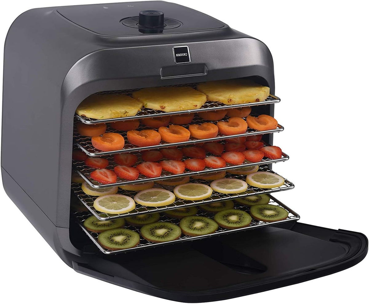 Voedseldroger maxxo Infra Dry+ infrarood droogapparaat, 500 watt, IR-droogautomaat, met roestvrij staal, voor droog vlees, jerky fruitleer