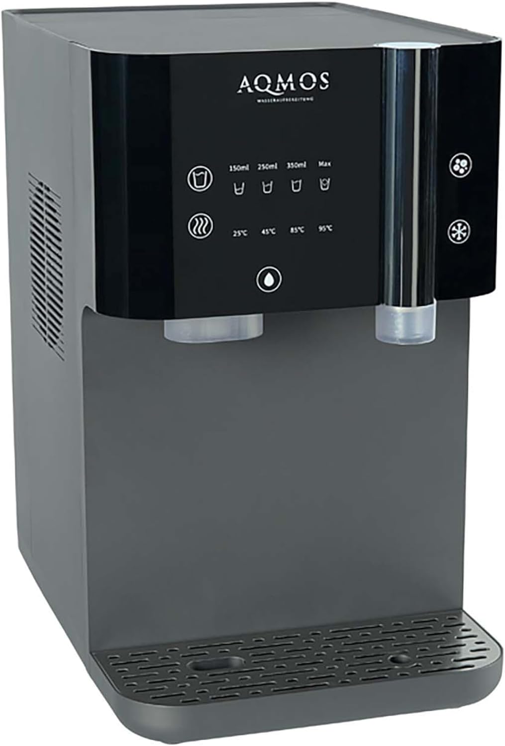 Aqmos Waterdispenser Drinking, 5-95 °C warm en koud, zwart, premium compleet systeem, met stil en bruisend, geïntegreerde omgekeerde osmose