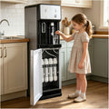 Waterdispenser Vrijstaande Waterkoeler, Met 4-traps Filtratie, Voor Warm En Koud Water – 3 Temperatuurstanden, Direct Aangesloten Waterdispenser