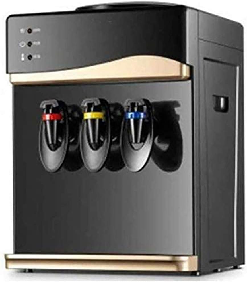 Ffocco Waterdispenser Mini Desktop Water Dispenser, met Drie Kraan Warm Heet Ijs Kleine Water Dispenser, Energiebesparende Boiler Koud Water Machine