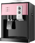 Fanoya Waterdispenser Nieuwe Duurzaam Drinkwater Mechanisme Verwarming en, Mini Desktop Water Dispenser Warme Studentenflat Water Dispenser, Pink