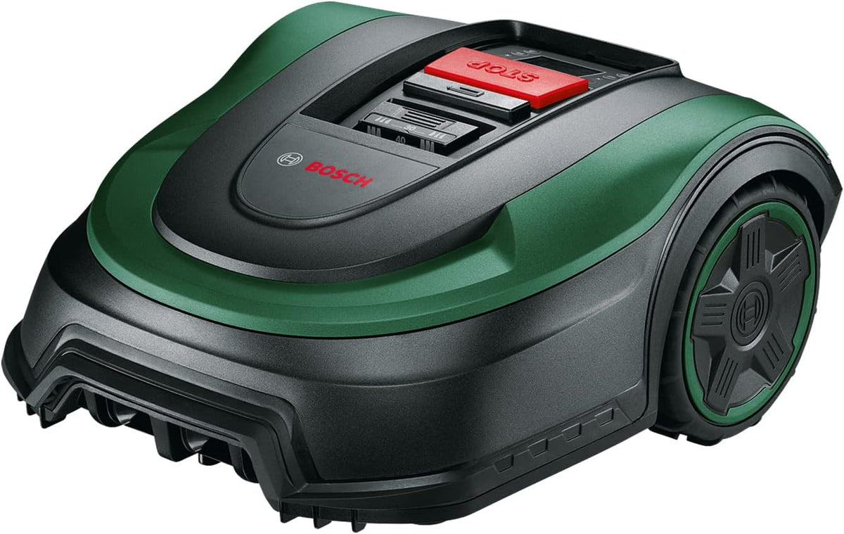Bosch Robotmaaier Home and Garden Indego S+ 500 (met 18V-batterij en, maaibreedte 19 cm, voor gazons tot 500 m2, inclusief laadstation, zwart, groen