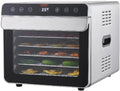 Dtacbneuz Voedseldroger 6 dienbladen Machine 700W roestvrijstalen elektrische, met digitale instelbare timer en temperatuur