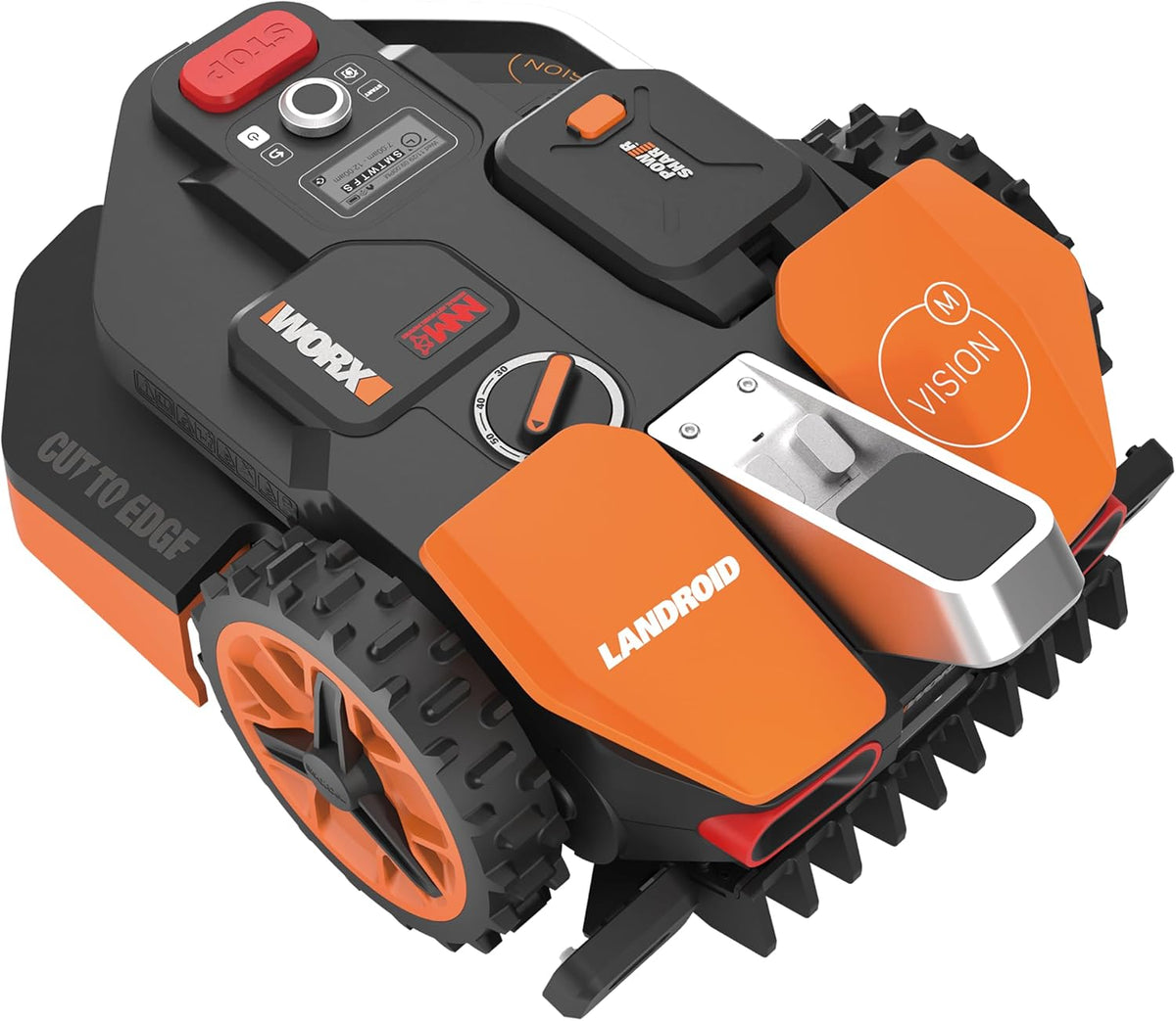 Robotmaaier WORX Landroid Vision M800 WR208E.1, voor tuinen tot 800 m2, zonder begrenzingskabel, wifi en bluetooth, intelligente robotmaaier