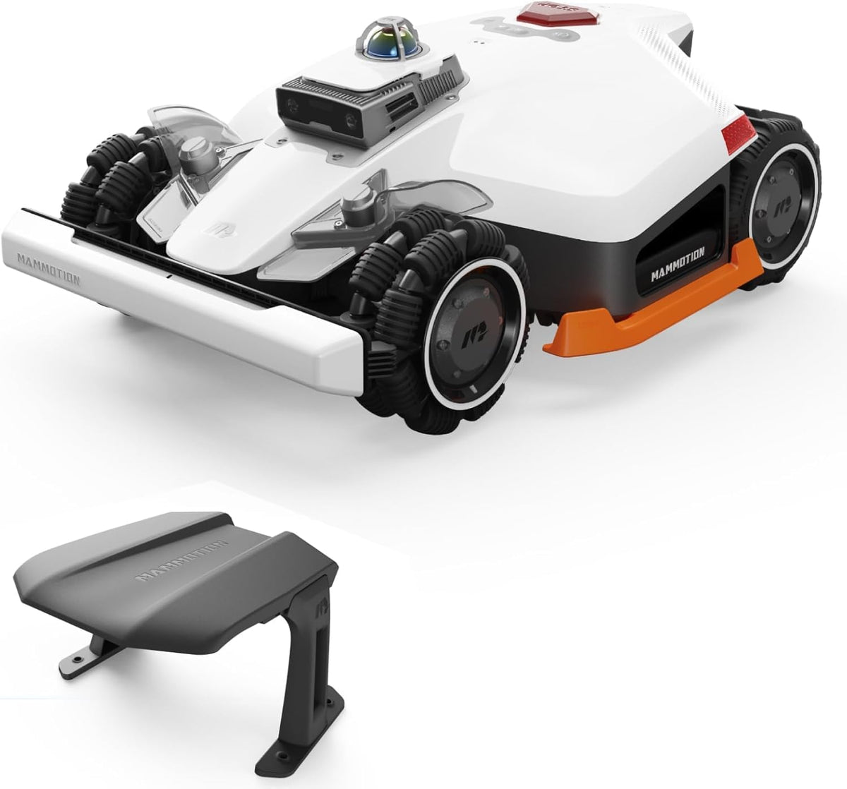 Mammotion Robotmaaier LUBA 3 AWD 3000 + garage, 360° LiDAR+NetRTK+KI Vision Tri, voor 80% hellingen, tot 30 zones, 12Ah-accu, Fusion-positionering