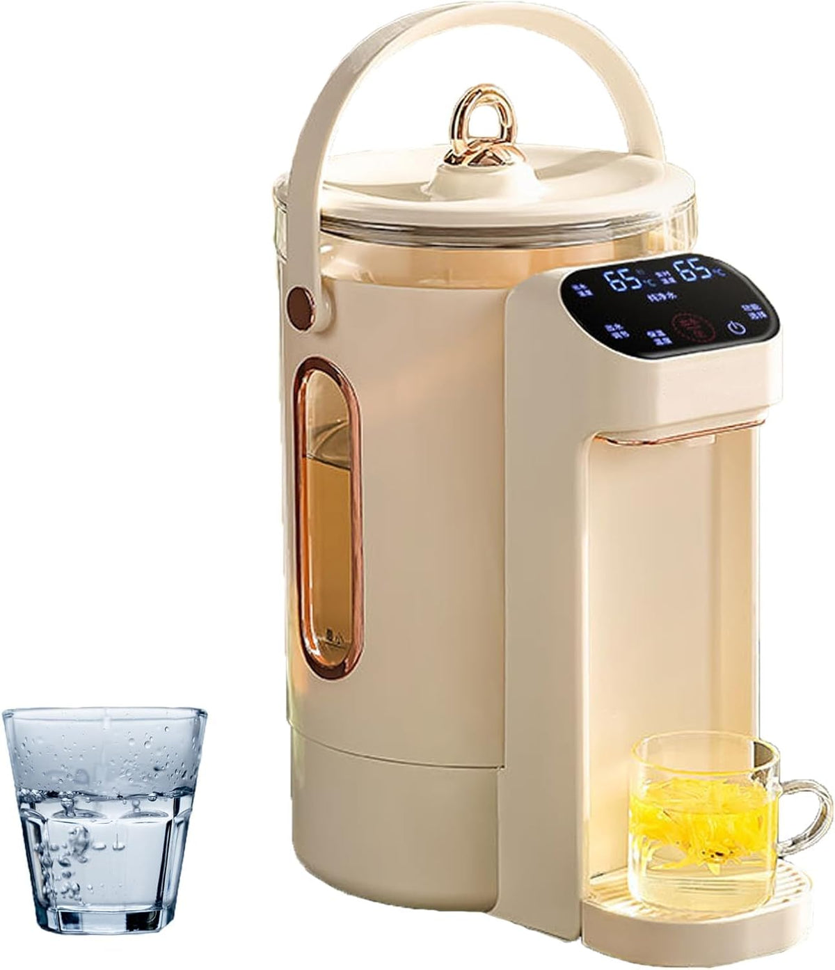 Waterdispenser Instant Cold Hot Filter Water Dispenser, 4 L capaciteit, 8 niveaus van watervolumeregeling, 45-95 °C Temperatuurregeling, voor woningen