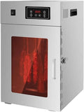 Fanying Voedseldroger Commerciële, 30-90°C roterende vleesdroger, vlees- en fruitdroger, gedroogde vleesdroger, met digitale timeruren, voor worsten
