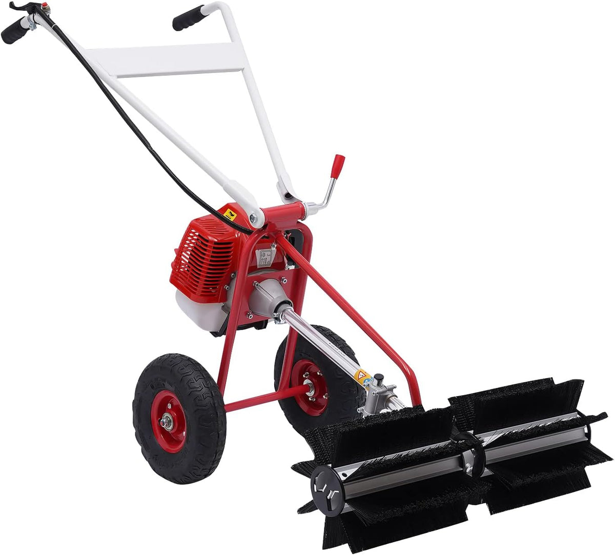 Bazargame Sneeuwfrez 1,7 kW / 1,2 kW handbediende nylon bezem benzine, type 3: 1,2 kW)