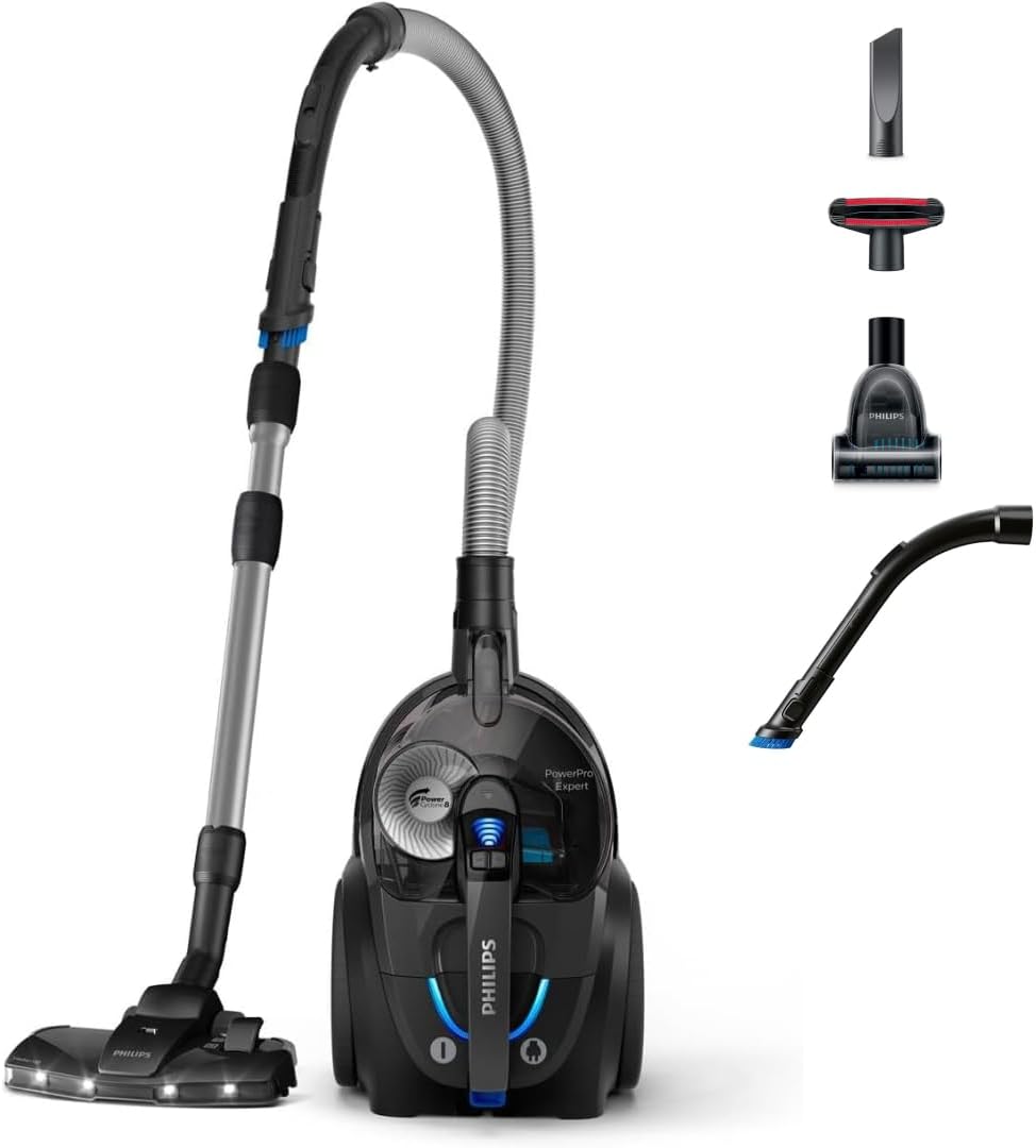 Philips Stofzuiger PowerPro Expert 7000, zonder Zak - 900 W Vermogen