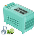 Ijsmachine Desktop Kleine, 120W Draagbare Ijsmachine Op Aanrecht, Met 8 Blokjes en Ijsverplaatsingshendel, Start/stop, Met Één Knop, Voor Kantoor