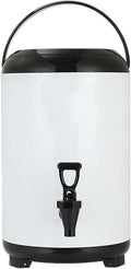 Piketu Waterdispenser Geïsoleerde drankautomaat, 12L, Wit, commerciële isolatie sap emmer, roestvrij staal heet water vat, voor koffie melk thee