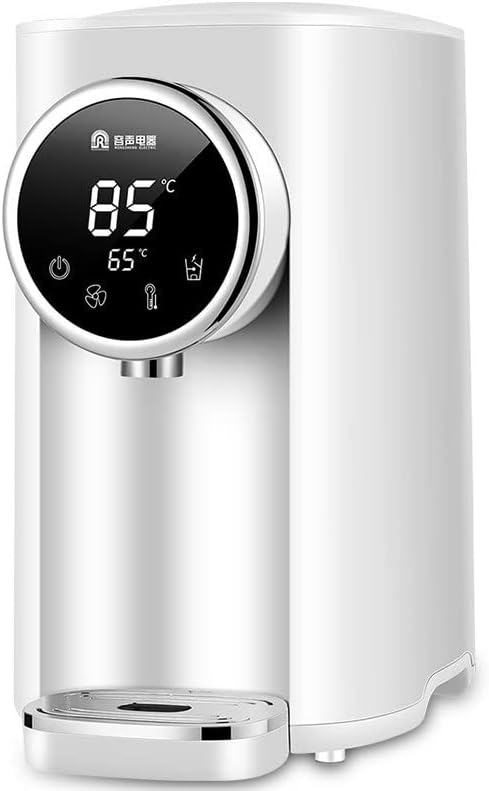 Qxiwaoe Waterdispenser Heetwaterdispenser, watertank van 4,8 liter, desktop klein huishoudelijk snel heet mini draagbare slimme waterdispenser