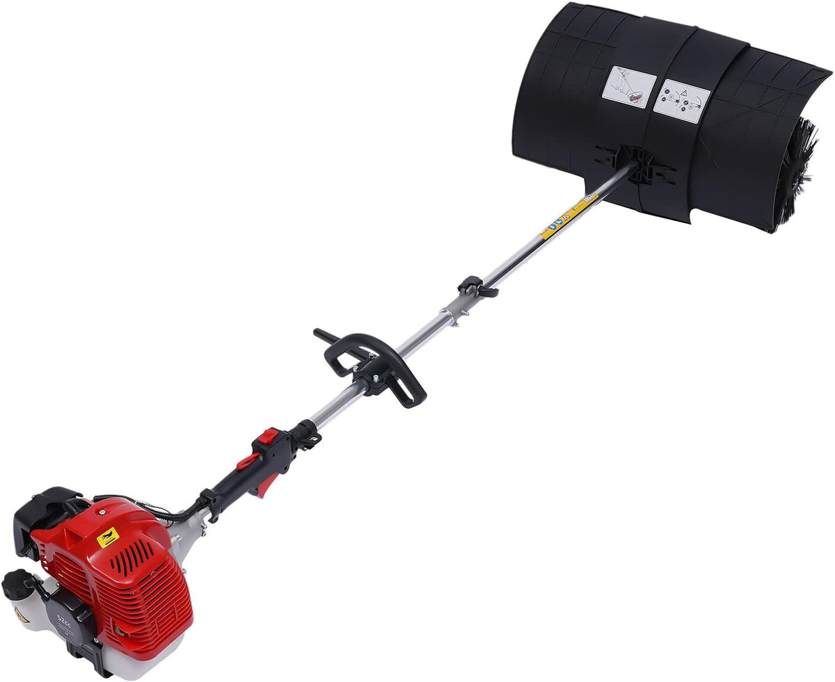 Bazargame Sneeuwfrez 1,7 kW/1,2 kW handbediende nylon bezem benzine veegmachine, type 2: 1,7 kW)