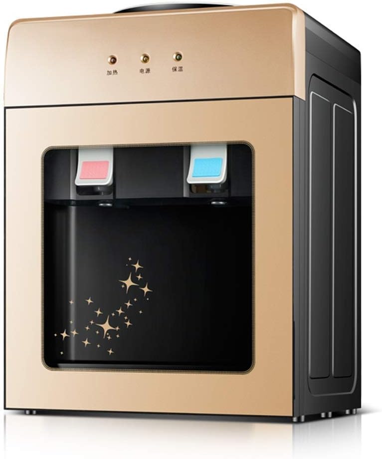 HMTE Waterdispenser Heet Water Dispenser Keuken Desktop Water Dispenser Mini, Maat: 28 * 26 * 36cm) (Bruin 28 * 26 * 36cm)