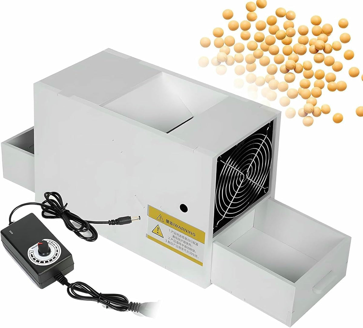 Yghbfrsz Accessoires voerbakjes Alpiste Reinigingsmachine, Met Dubbele Lade, Feedschil Blaasmachine, Voor Mellon Mijo, Granen En Meloenzaden