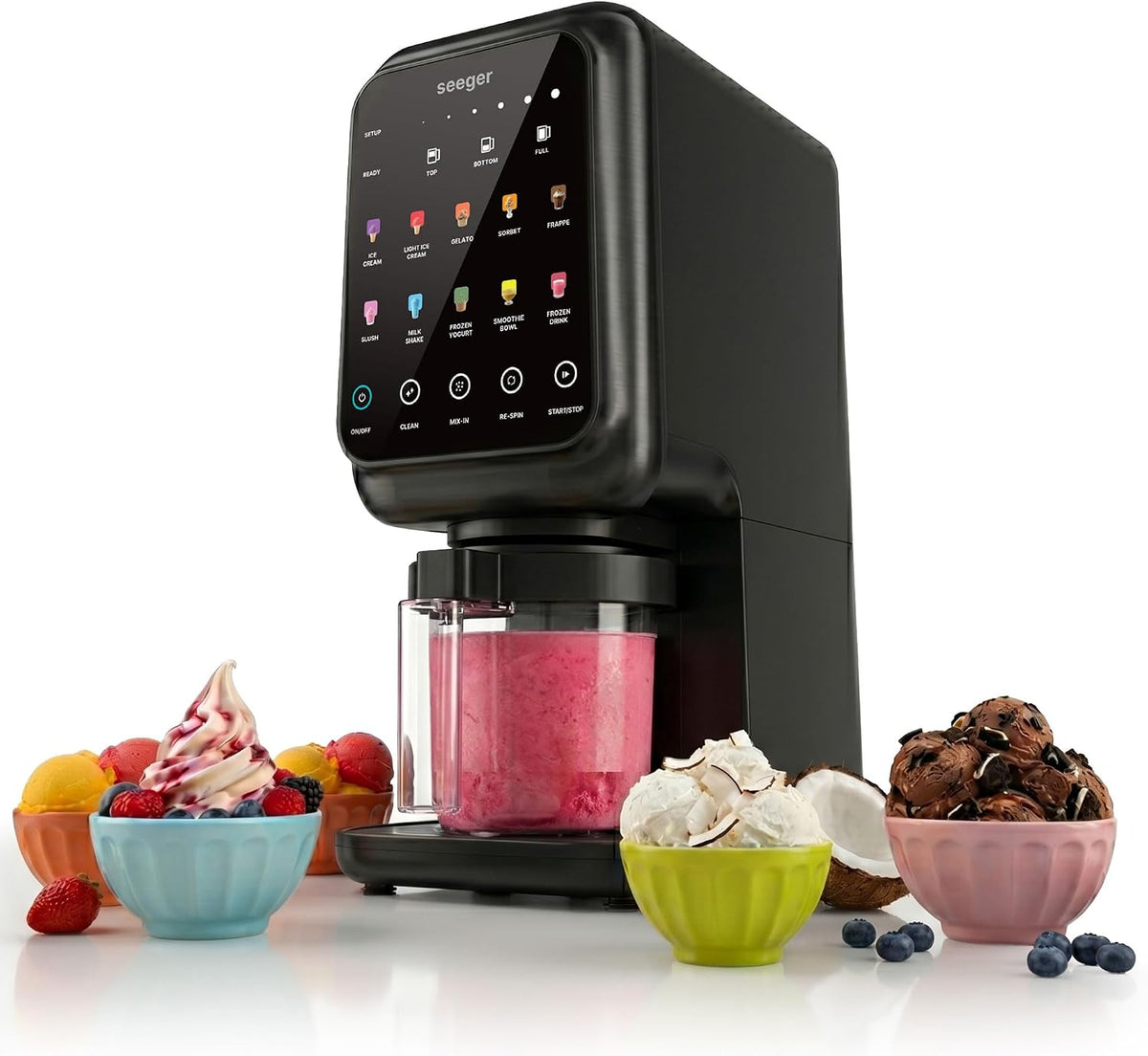 Seeger Ijsmachine MultiCream, met 10 programma's