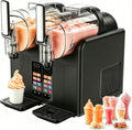 Jiyinghui Ijsmachine Slushie, En Ijsmachine 2-in-1, 7 Voorgeprogrammeerde Standen, En Commercieel Gebruik zwart, Dubbele Tanks, Voor Margarita's