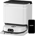 Eureka Robotstofzuiger J15 Ultra, 19.000 Pa robotstofzuiger, automatische dweillift 12 mm, warmwaterreiniging 75 °C, met zelfreiniging, zuigstation