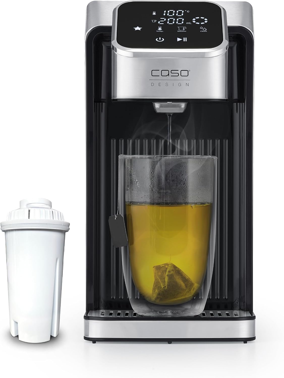 Waterdispenser Caso HW 770 Advanced Warmwaterdispenser, 13 temperatuurniveaus (40-100 °C), bespaart tot 50% energie ten opzichte van waterkokers