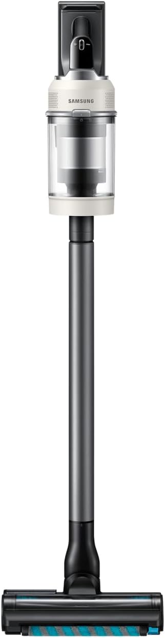Steelstofzuiger Samsung Oplaadbare elektrische bezem VS80F28DES/WA Bespoke Jet AI, vermogen 280 W, tot 120 minuten looptijd, beige, Clean Station