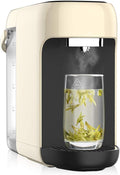 HMTE Waterdispenser Heetwaterdispensers Huishoudelijke slimme Mini desktop-, afmeting: 34 * 13 * 25 cm) (bruin 34 * 13 * 25 cm)