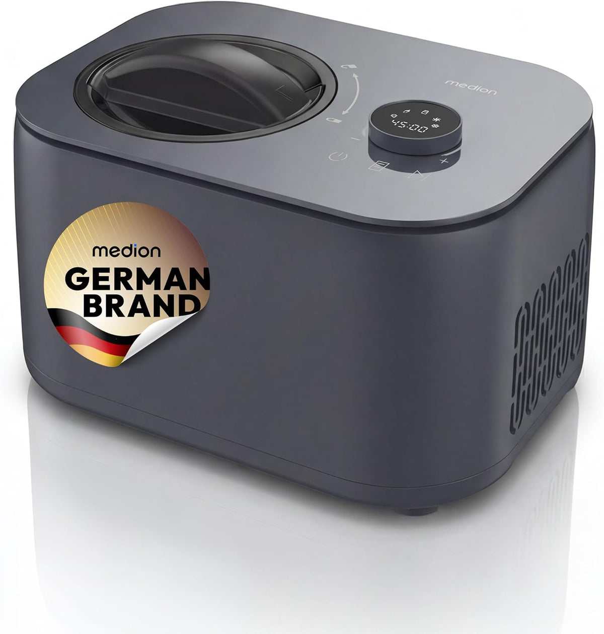 MEDION Ijsmachine, MEDION IJsmachine met compressor voor ijs, yoghurt & slush