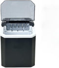Amrttwy Ijsmachine Aanrecht, 12,7 kg/24 uur compacte ijsmachine(zwart), 9 ijsblokjes in 6 minuten, IJsblokjesmachine, voor op het aanrecht