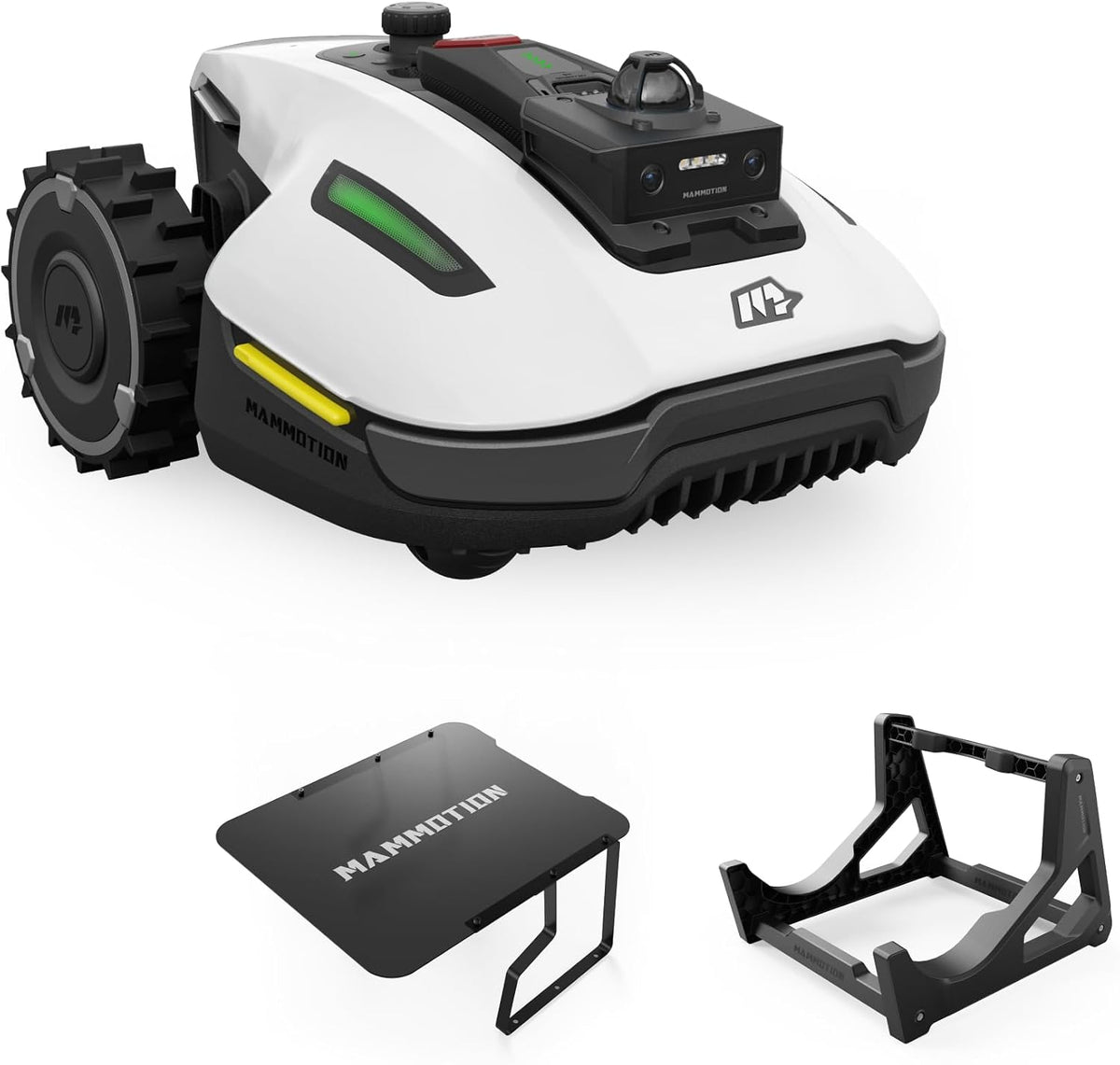 Mammotion Robotmaaier YUKA Mini 2 1000, voor 1000 m2, 360° LiDAR + camera-avigatie, zonder begrenzingskabel + Garage mini + Mower Wash Stand
