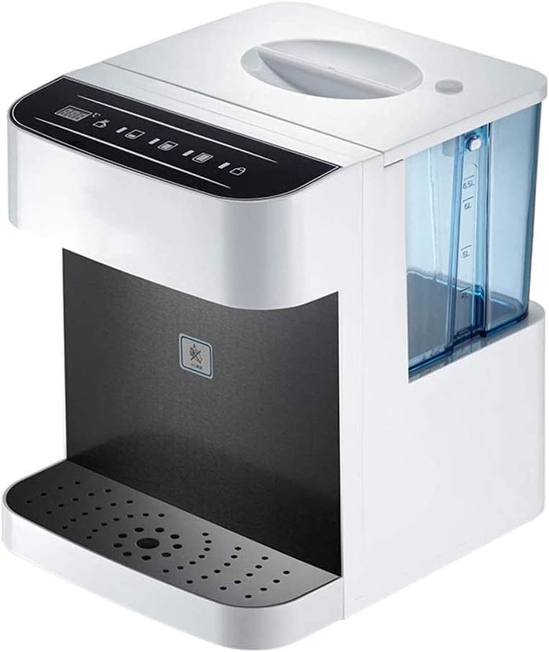 Kanbun Waterdispenser Kleine warmwaterdispensers thuis slimme babymelkmachine, maat: 26 x 31 x 31 cm), 7 temperatuurregeling (kleur: zwart